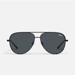 Quay Australia x Desi Perkins Black Aviator Sunglasses